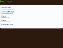Tablet Screenshot of foodsprout.com